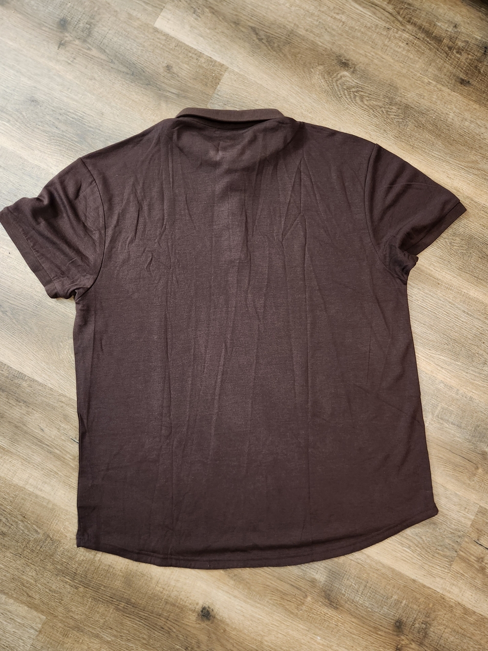 BYLT NWT Premium Basics Comfort Wool Polo Men's 3XL Big & Tall Brown MTPOL0419 - Picture 8 of 9